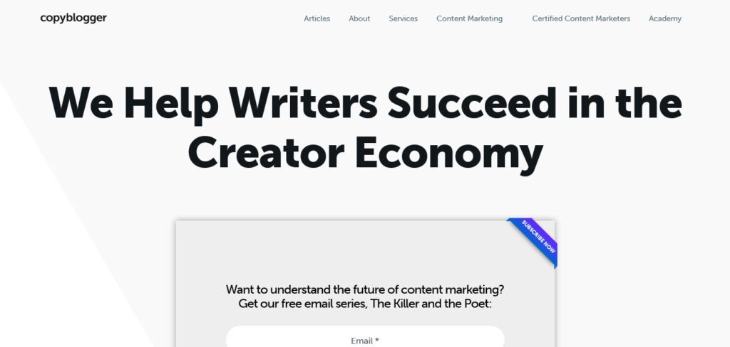 copy blogger: website for copywriting