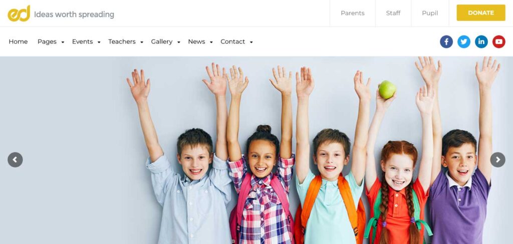 ed school: school website template