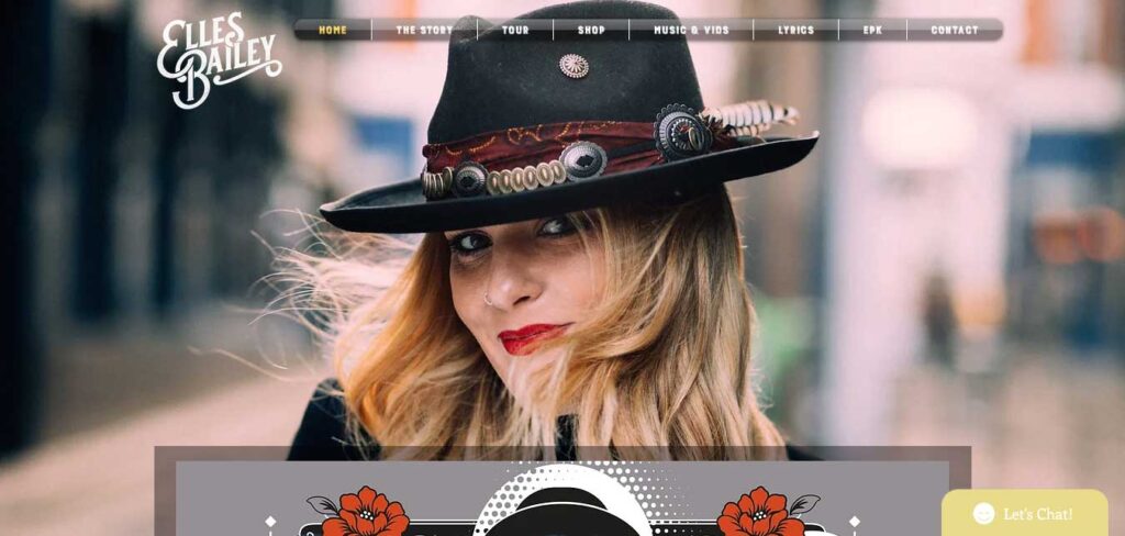 Elles Bailey: musician website