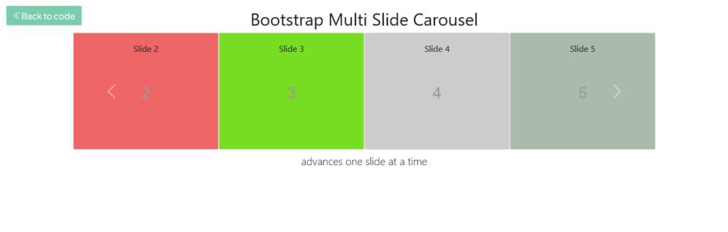 Bootstrap carousel slider template