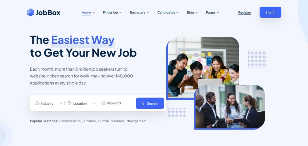 jobbox: Job Board WordPress Theme
