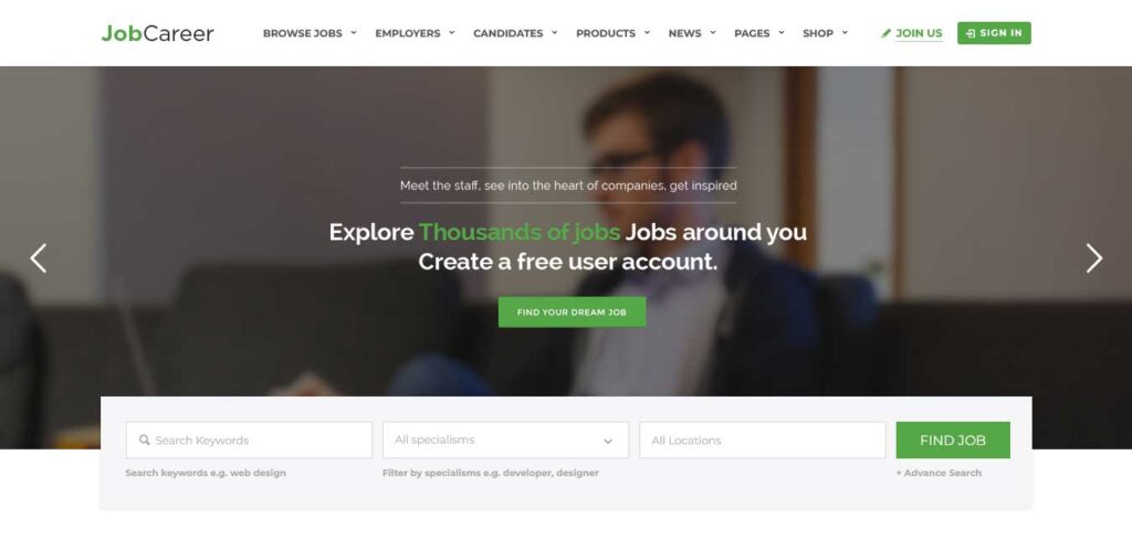 Jobcareer: Job Board WordPress Theme