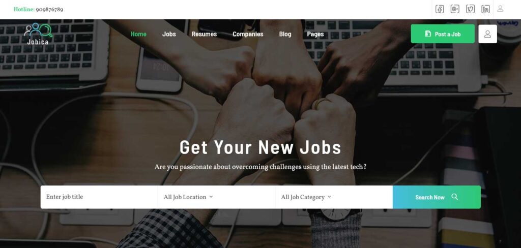 Jobica: Job Board WordPress Theme
