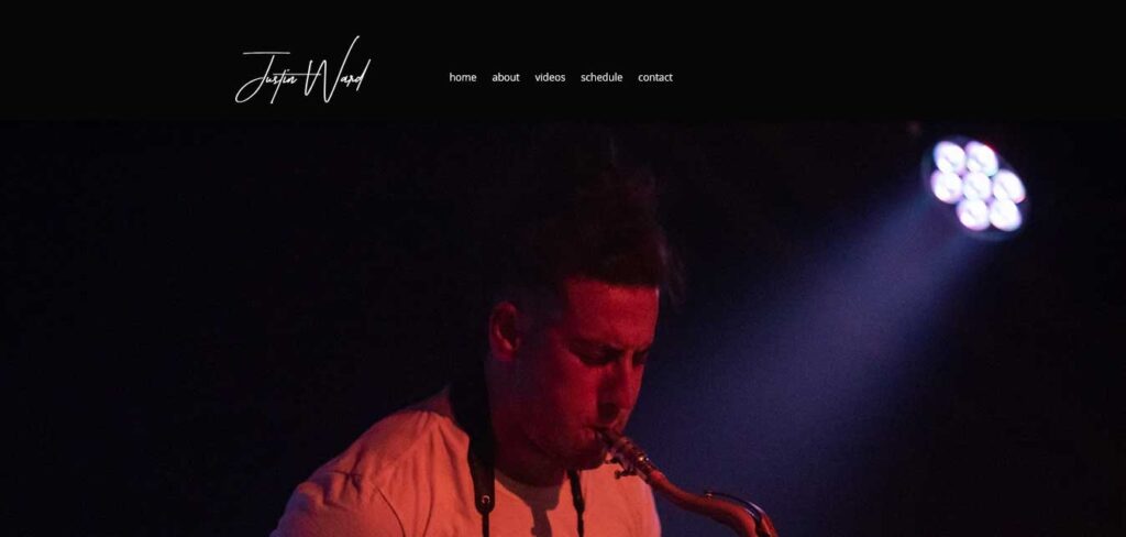 Justin Ward: musician website