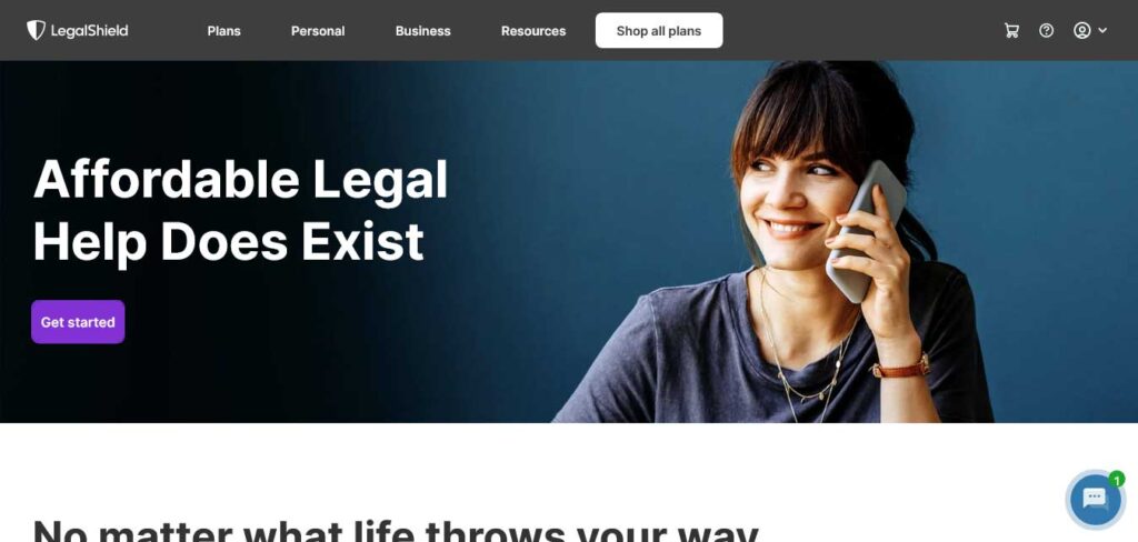 legalshield: divi website example