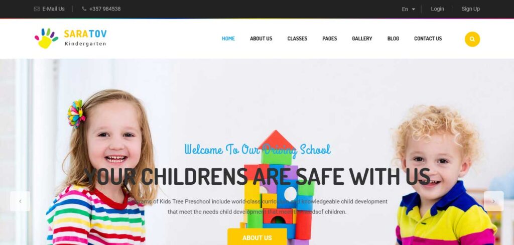 saratov: school website template