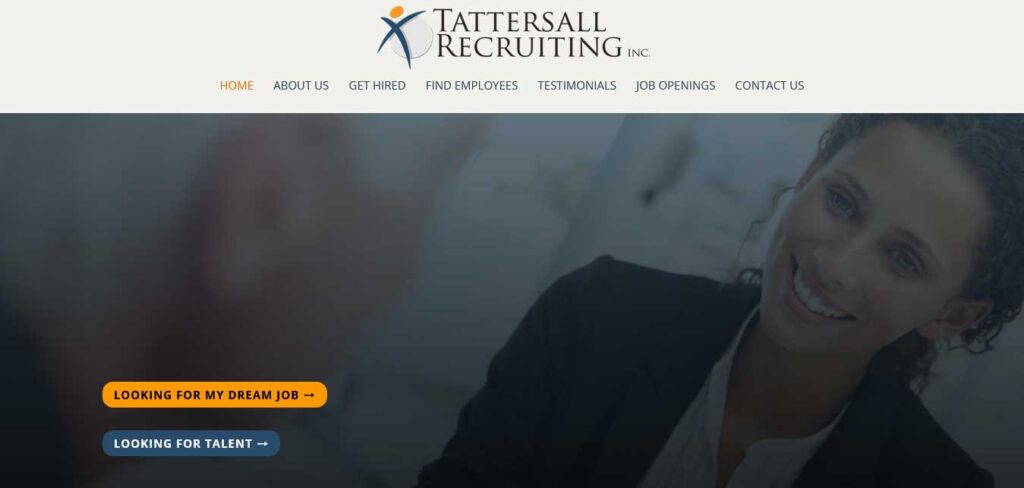 tattersall recruiting: recruitment website