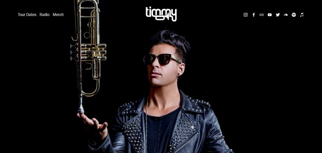 timmy trumpet: dj website