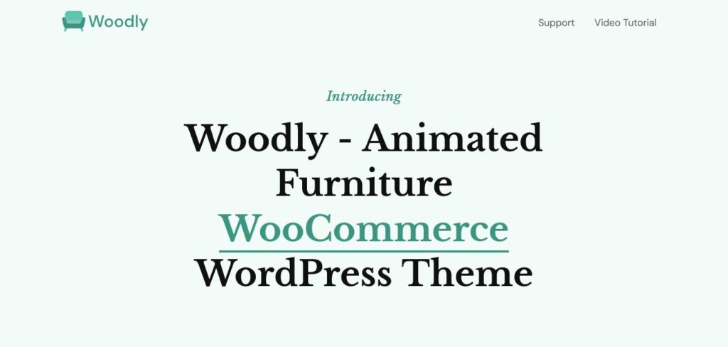 woodly: animated WordPress Theme