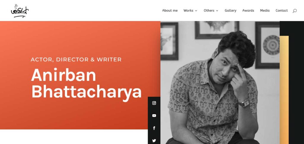 anirban bhattacharya: actor website example