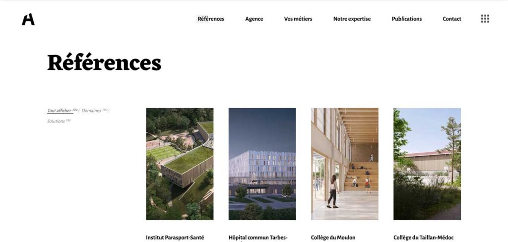 archi-graphi: architecture website design