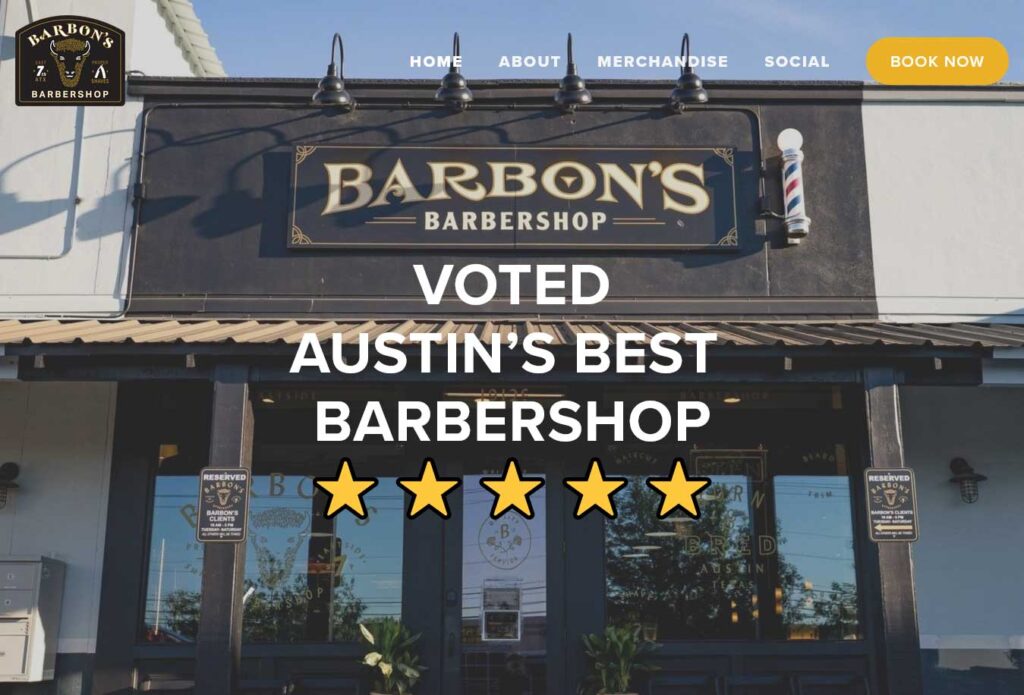 barbon's barbershop website