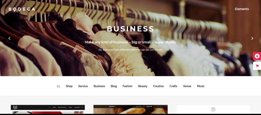 bodega small business wordpress theme