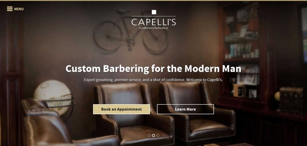 capelli's barbershop website