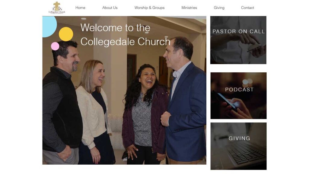 collegedale church: one of best church websites