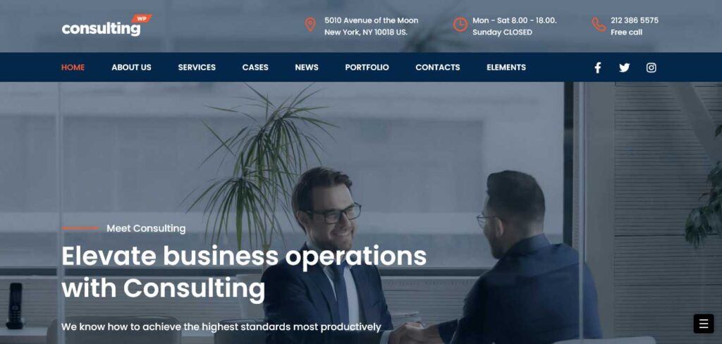 consulting: business wordpress theme