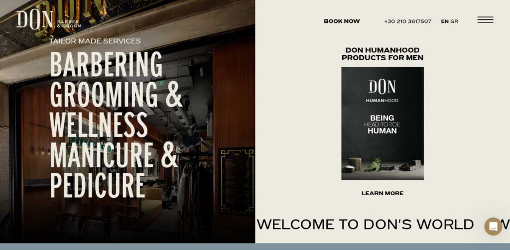 don barber and grooming website