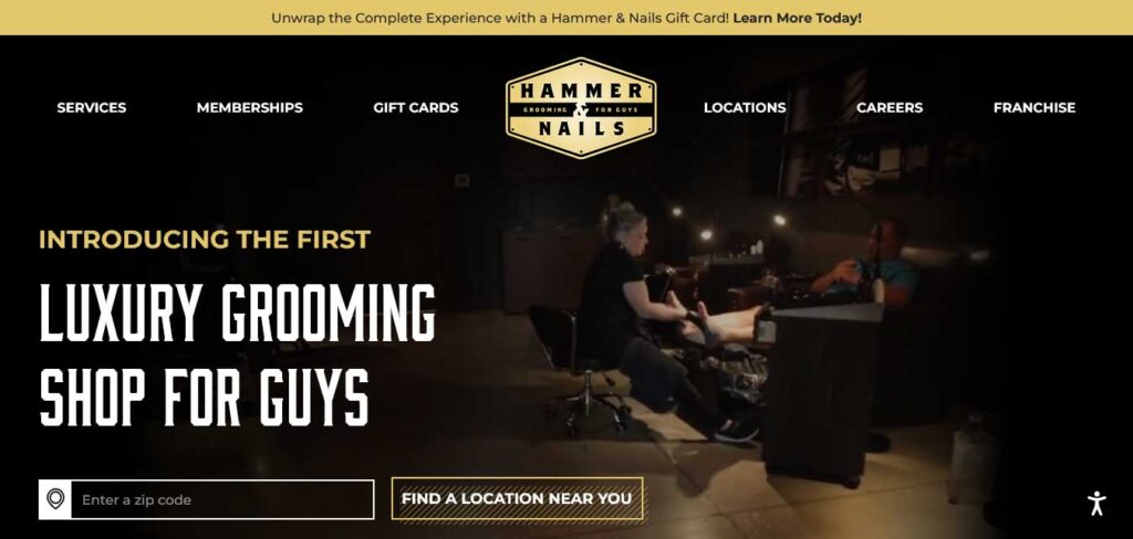 hammer and nails luxury website