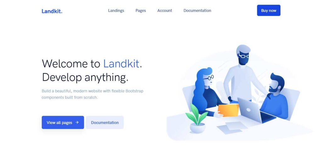 landkit: business wordpress theme