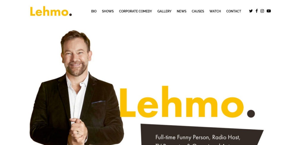 Lehmo: comedian website
