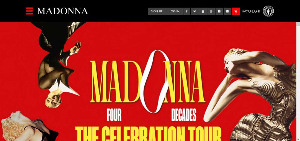 Madonna: actor website 
