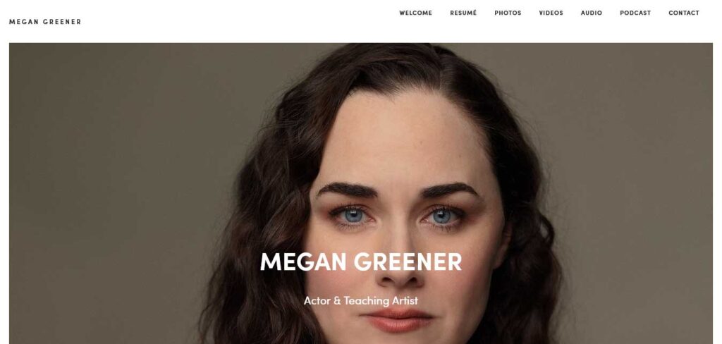 Megan Greener: actor website 