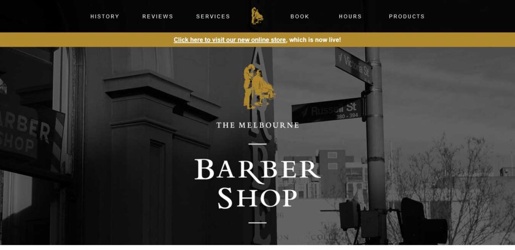 melbourne barbershop website