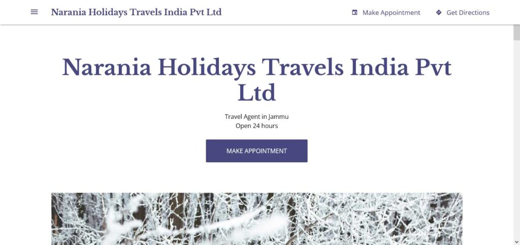 narania holidays travels agency website