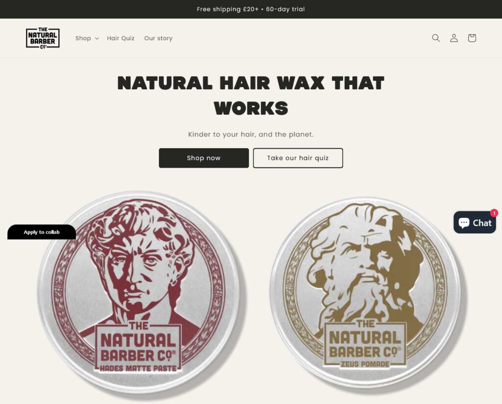 natural barber website
