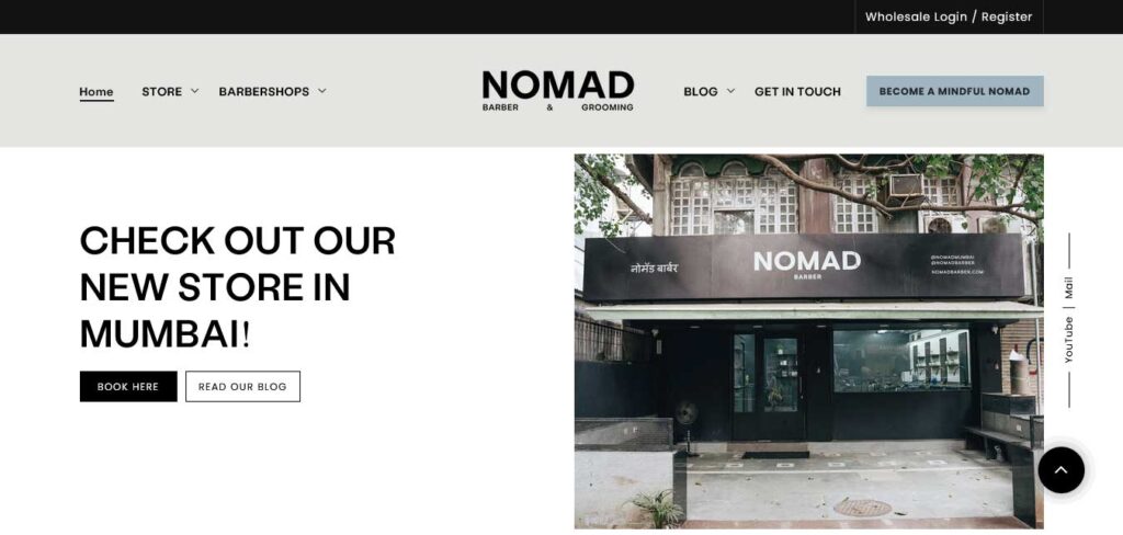 nomad barbershop website