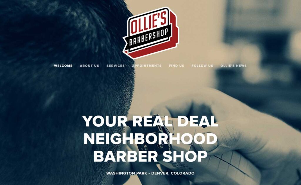 ollie's barbershop website