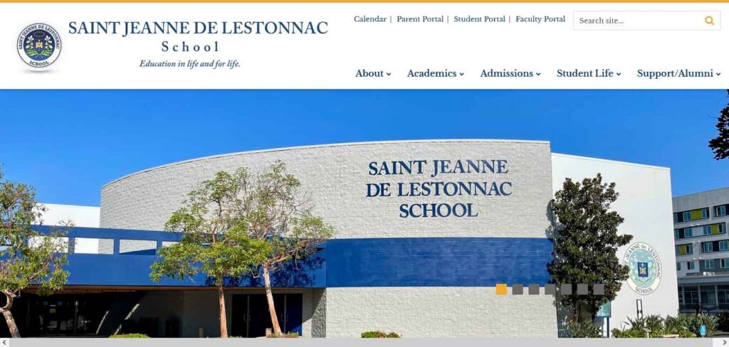 saint jeanne de lestonnac school: school website example
