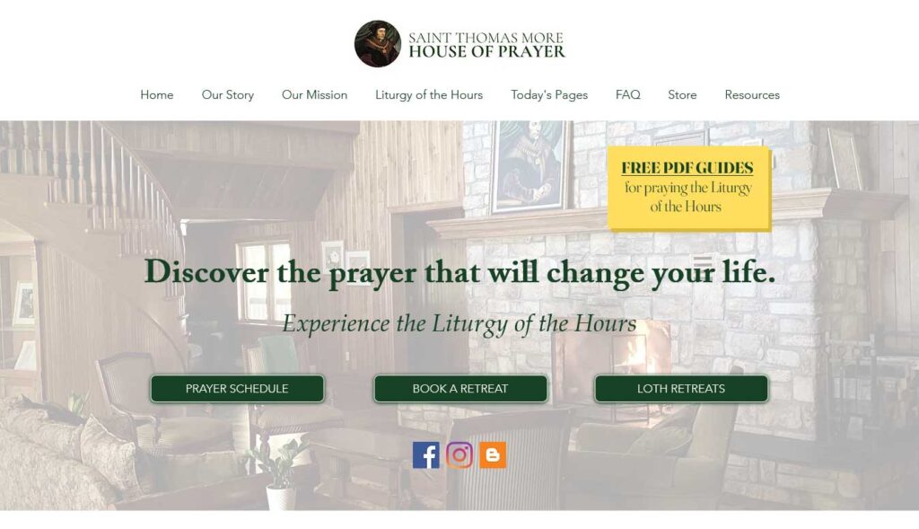 St Thomas More House Church Website