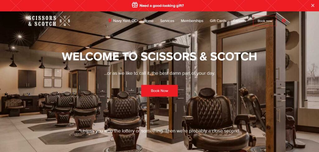 scissors scotch barbershop website