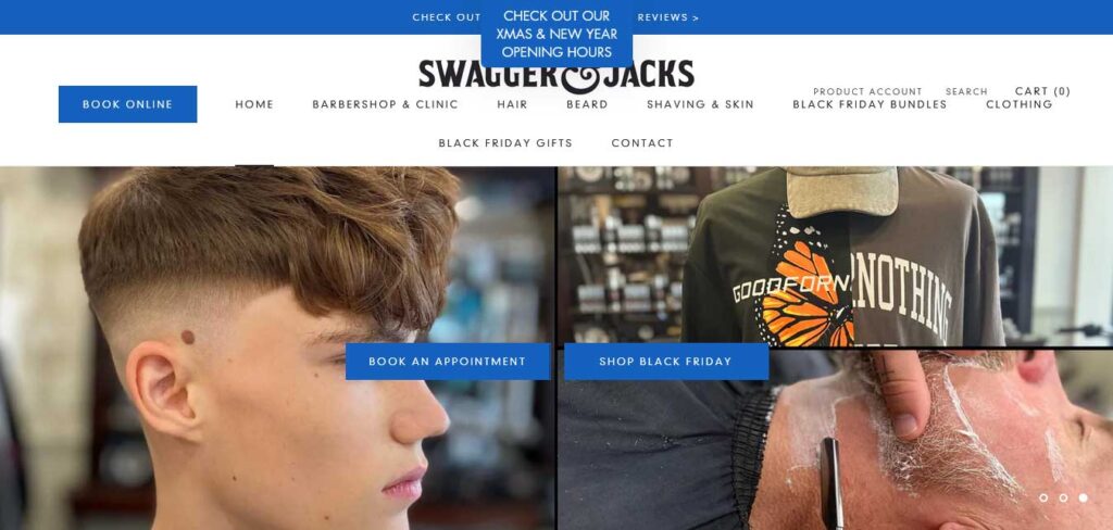 swaggers and jacks barbershop website