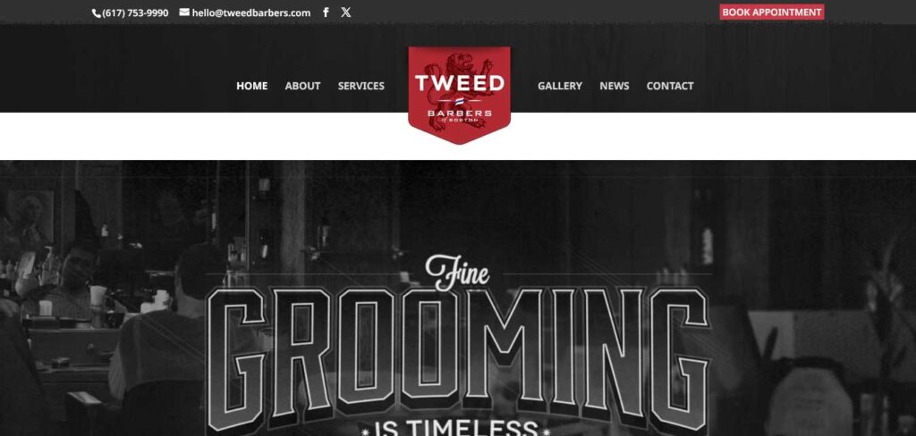 tweed barbers website