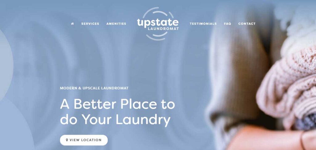 upstate laundromat: small business website