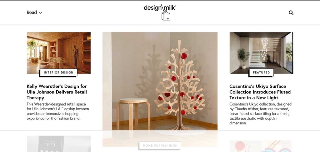 design milk interior design website