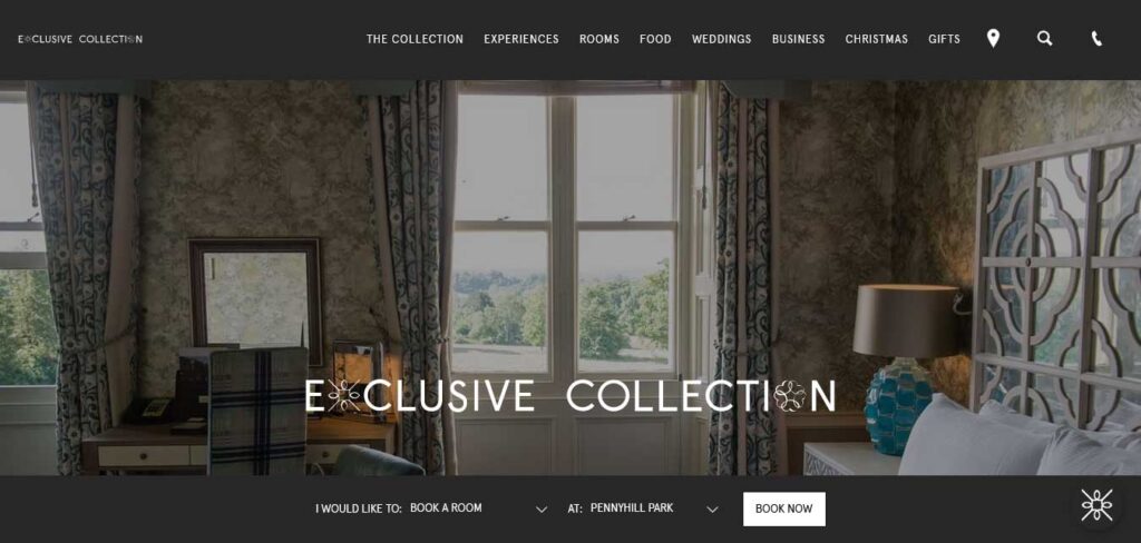 exclusive collection: hotel website