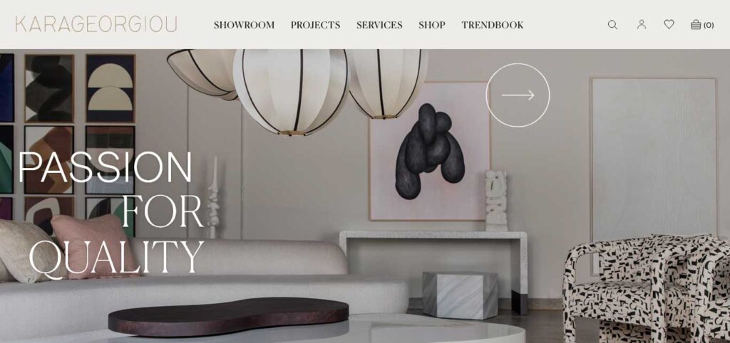 karageorgiou interior design website