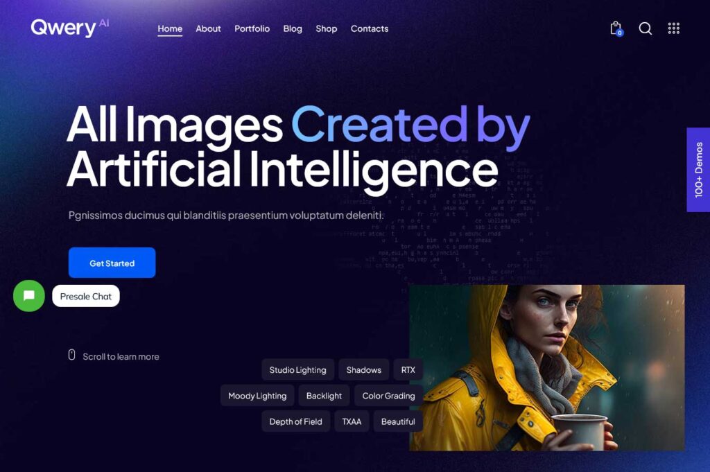 qwery: one of best ai-powered wordpress themes