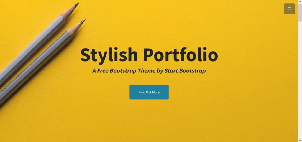 stylish: free one page website template