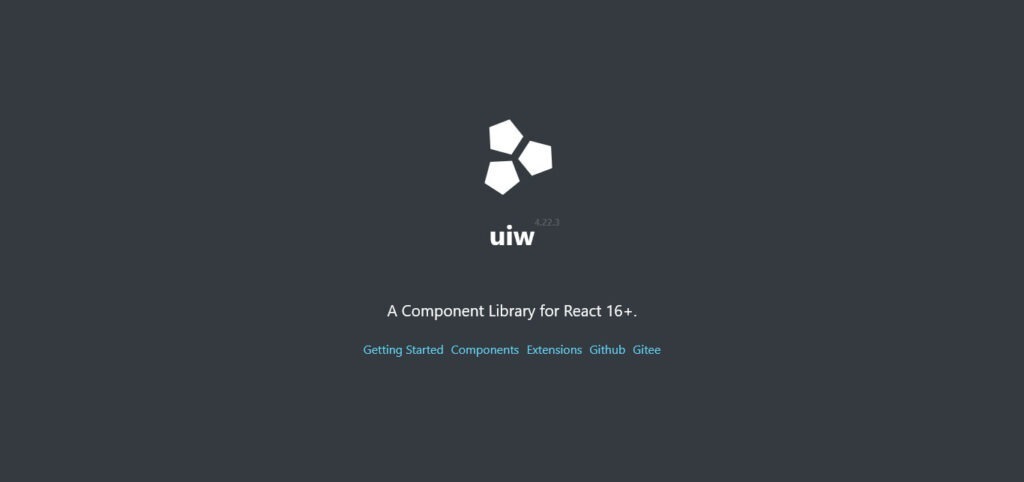 uiw free react website template