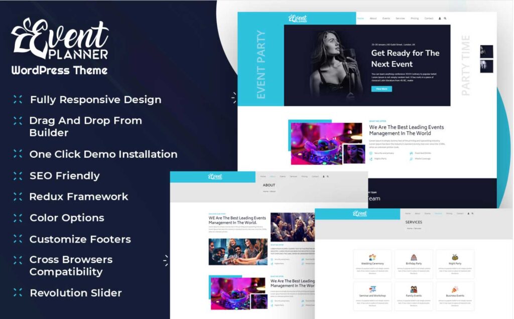 Event Planner and Organizer WordPress Theme With AI Content Generator