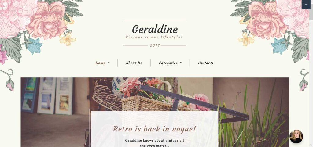 geraldine wordpress theme