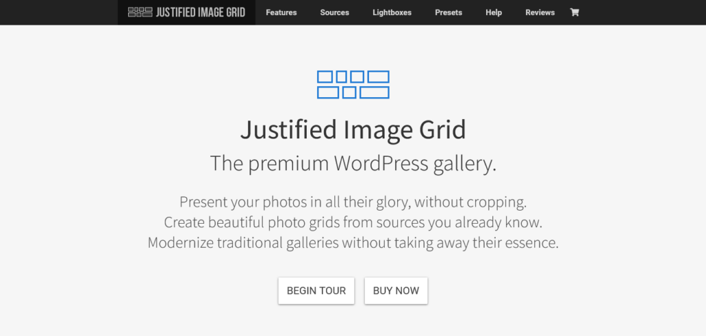 justified image gallery plugin for WordPress