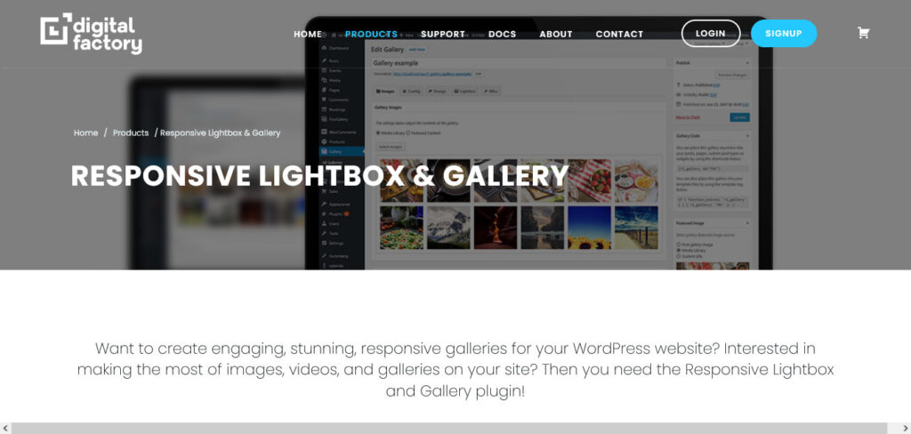 responsive lightbox and gallery plugin for WordPress