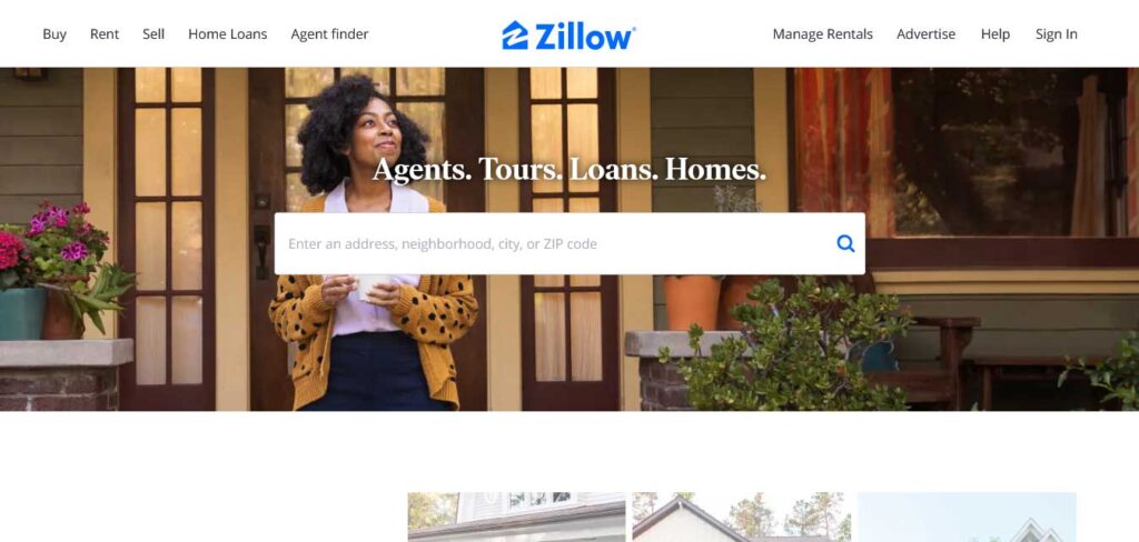 zillow website design
