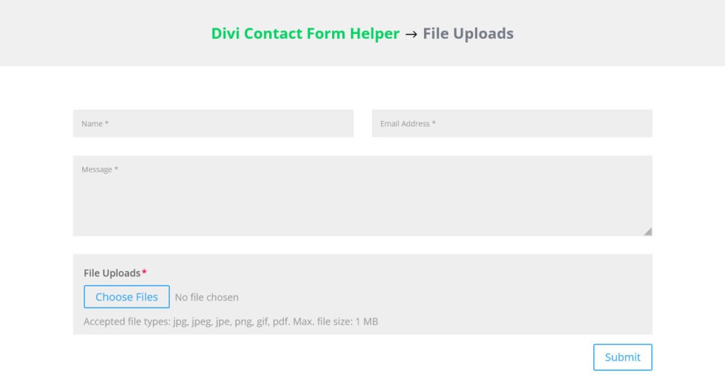 divi contact form helper