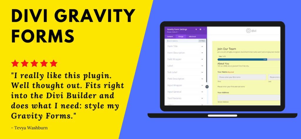 divi gravity forms plugin